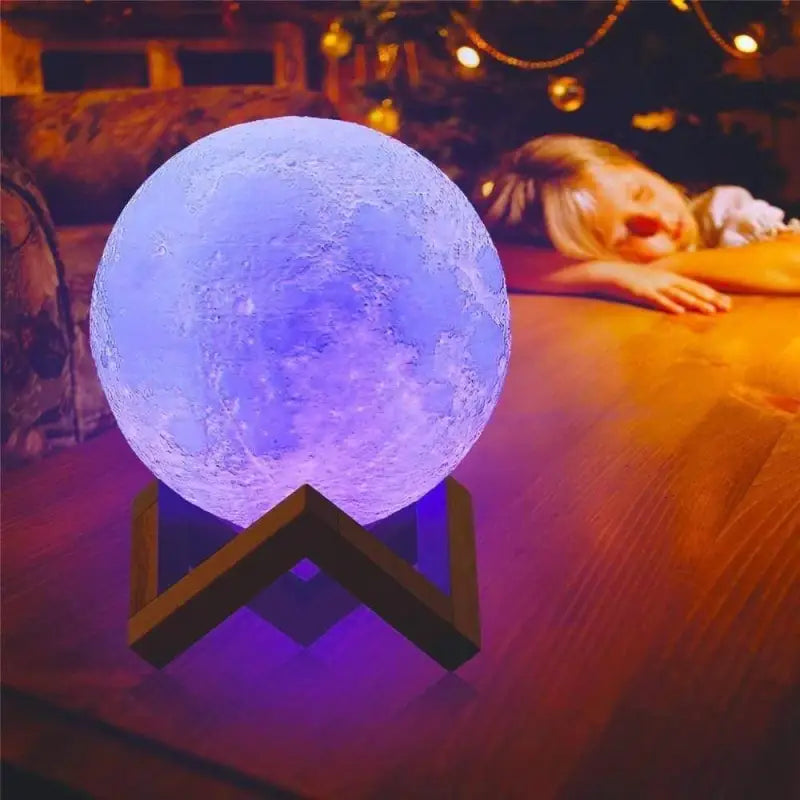 Lampe Lune 3D Sphère Multicolore Éclairage LED