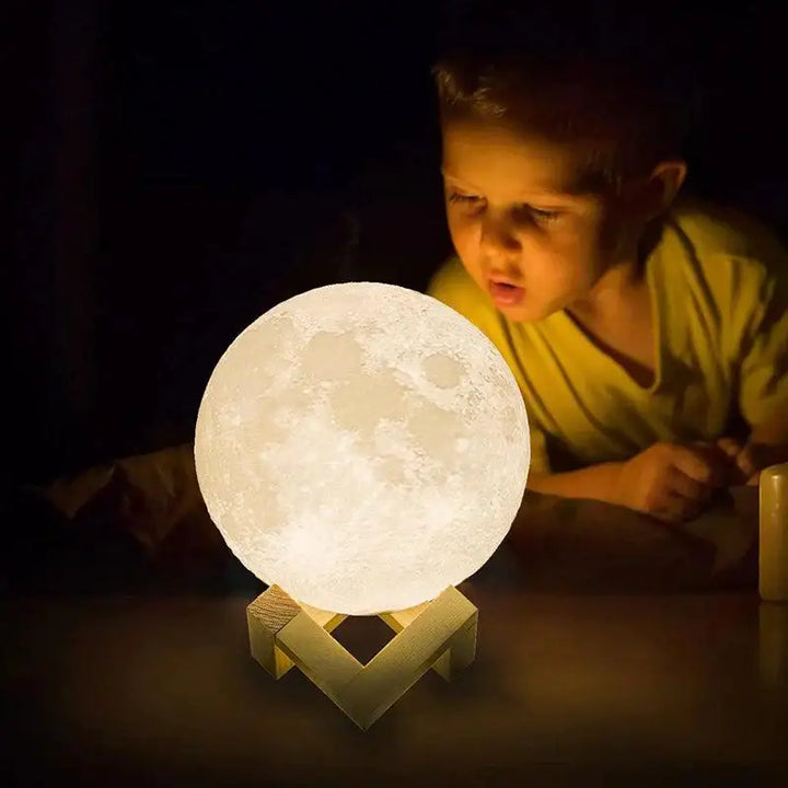 Lampe Lune 3D Sphère Multicolore Éclairage LED