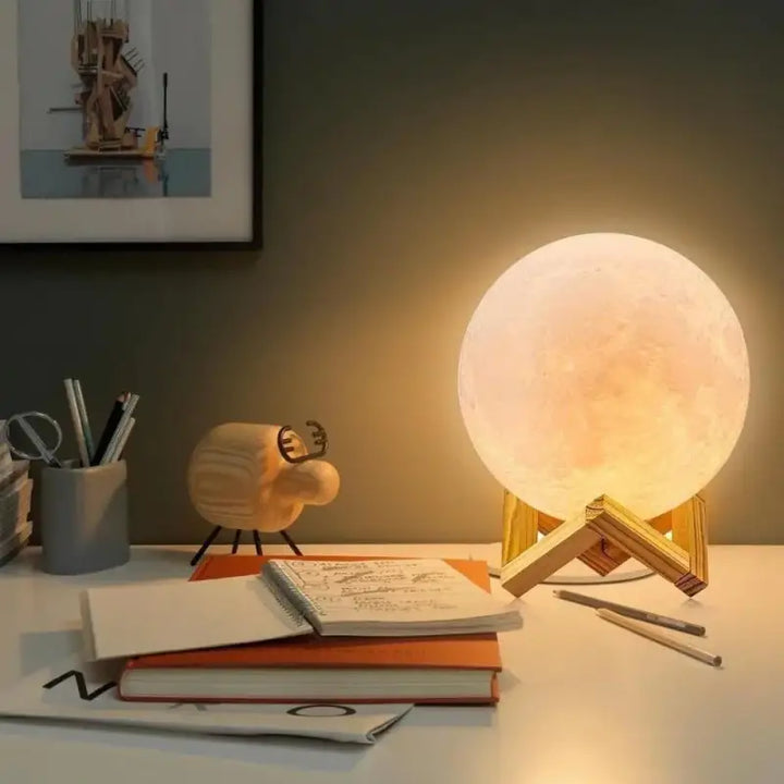 Lampe Lune 3D Sphère Multicolore Éclairage LED
