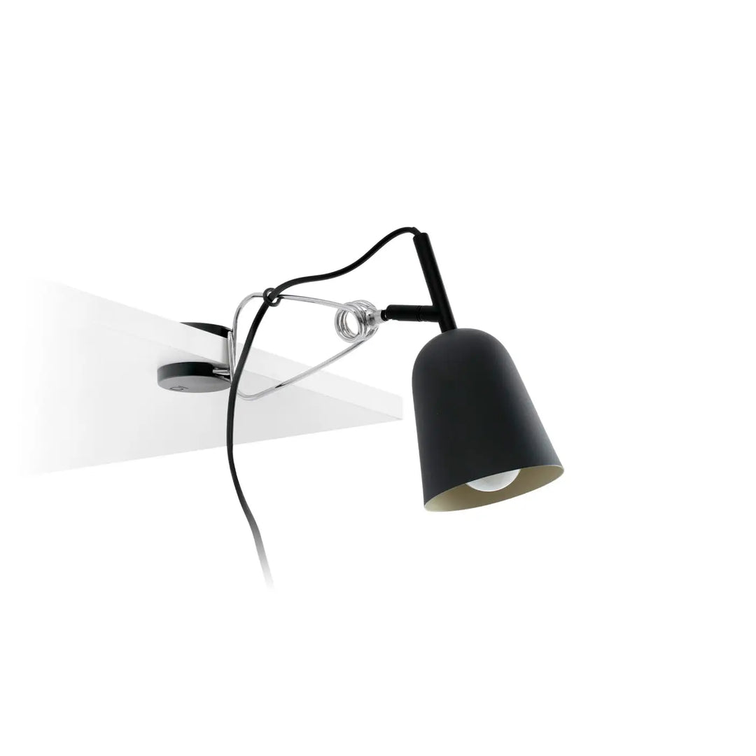 Lampe à pince Studio noire et crème de Faro Barcelona