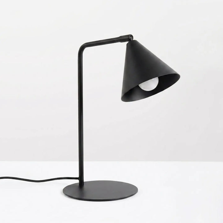 Lampe à poser noir éteinte