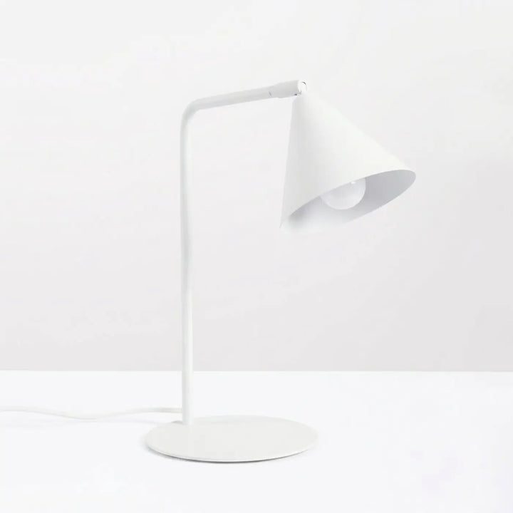 Lampe à poser blanc éteinte