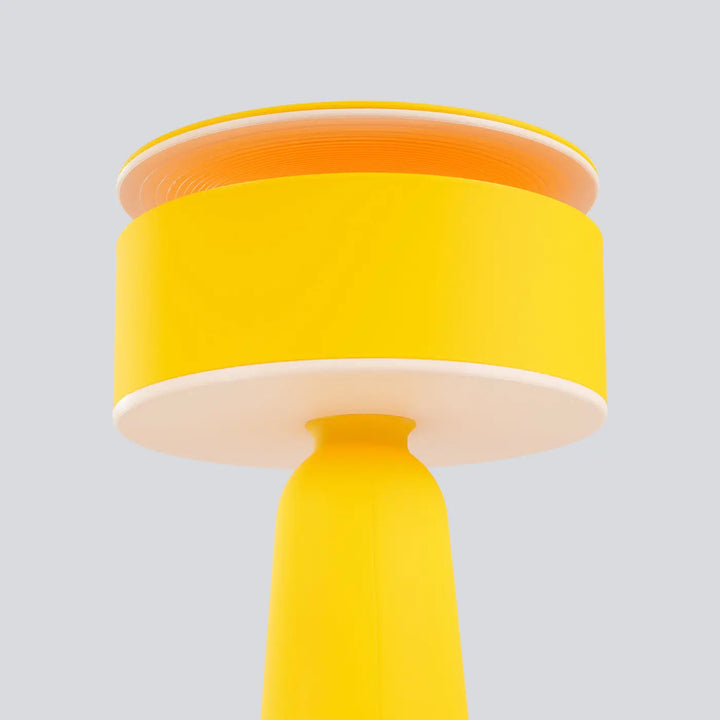 Lampe à poser AXO jaune détail du diffuseur