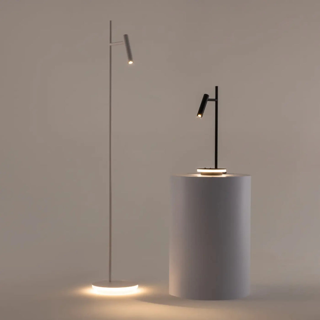Lampe de chevet estudio noir et blanc avec tête led ajustable liseuse led pour rétroéclairage décoratif