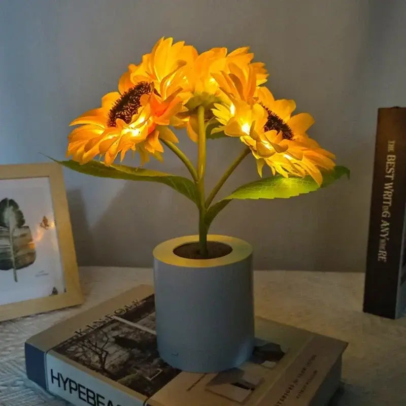 Lampe tournesol led décor naturel pour ambiance douce