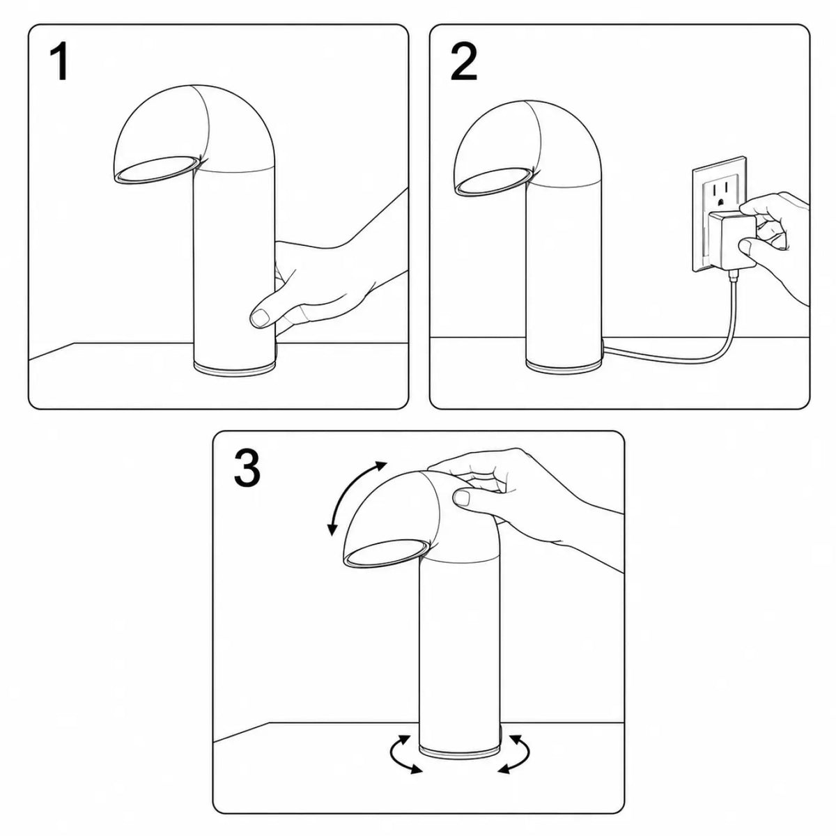 Schéma d'installation du luminaire
