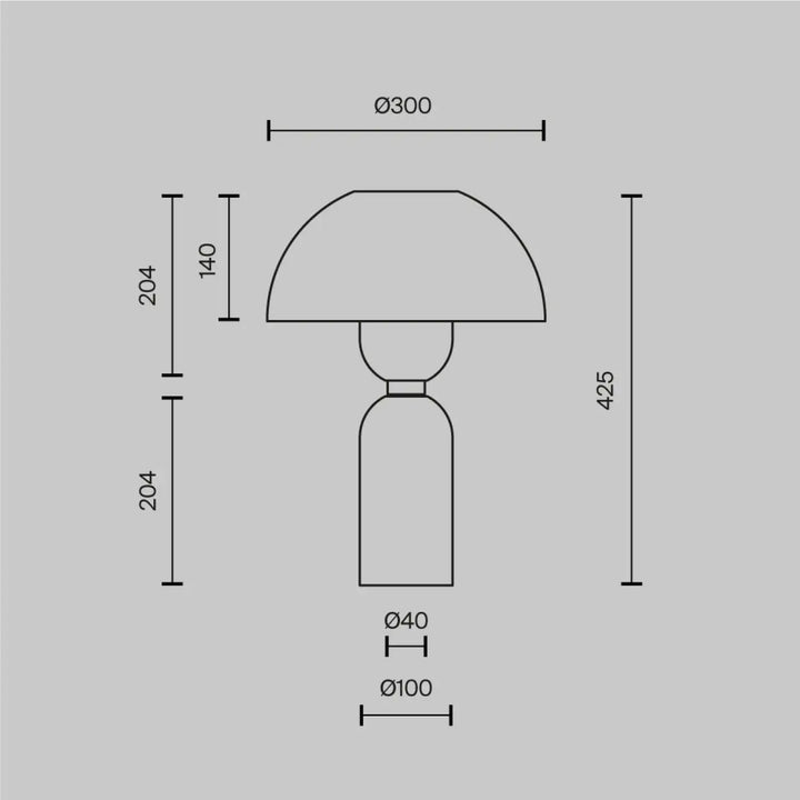 Lampe à poser memory en céramique avec abat-jour textile rond et base cylindrique minimaliste