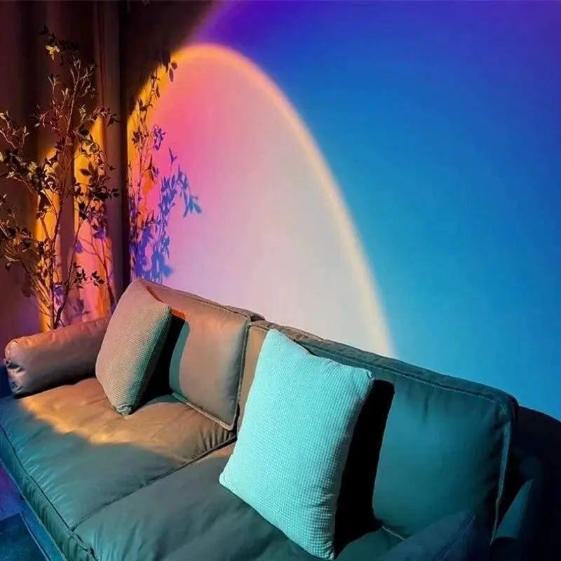 Lampe Coucher De Soleil Projecteur LED Multicolore