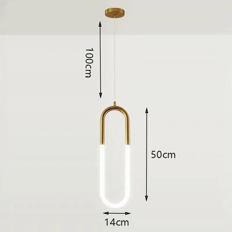 Lampe Suspension LED Moderne Avec Forme Élégante