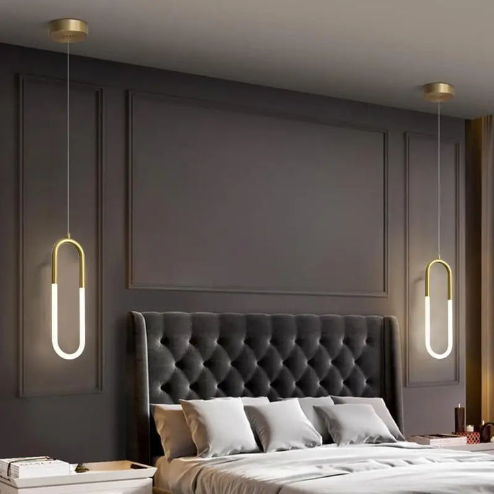 Lampe Suspension LED Moderne Avec Forme Élégante
