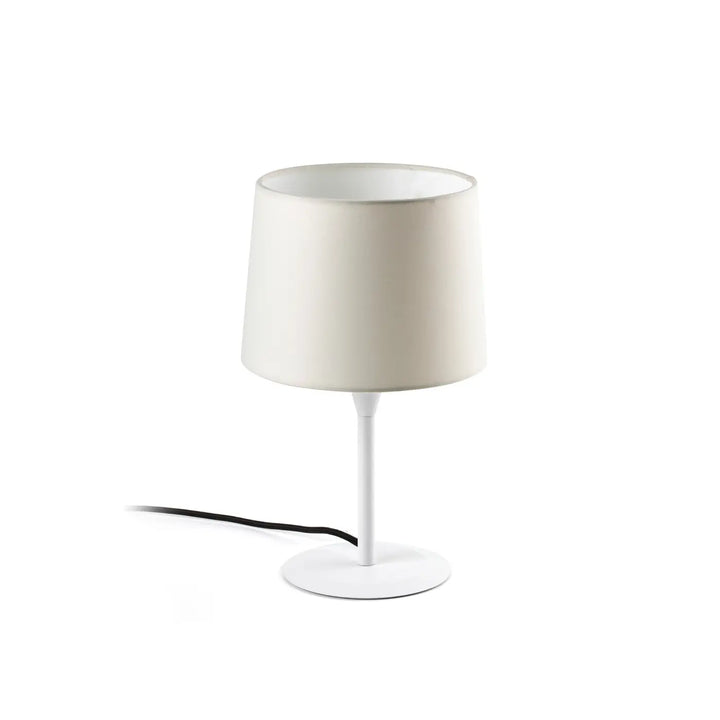 Lampe de table Conga S abat-jour beige de Faro Barcelona