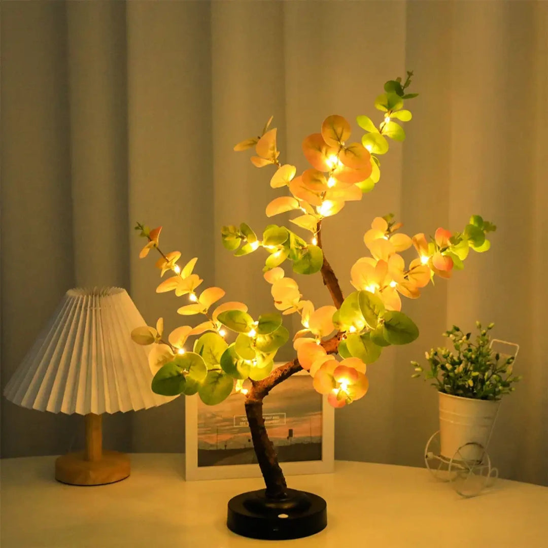Lampe de table arbre lumineux led design nature chic