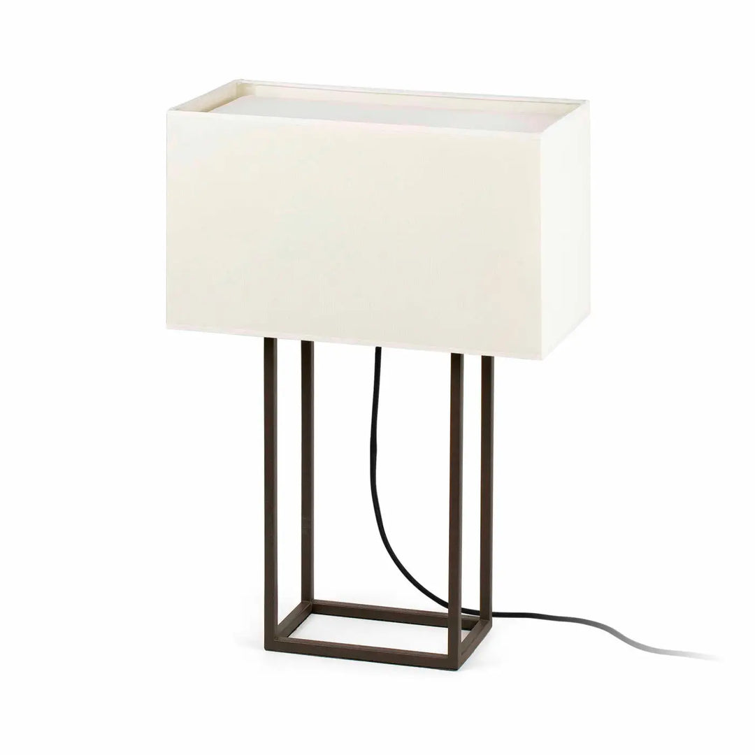 Lampe de table Vesper brune et beige de Faro Barcelona