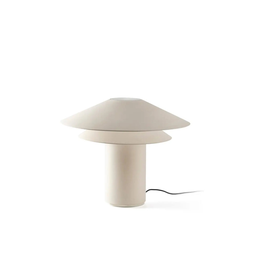 Lampe de table Shan à trois abat-jour en parchemin de Faro Barcelona