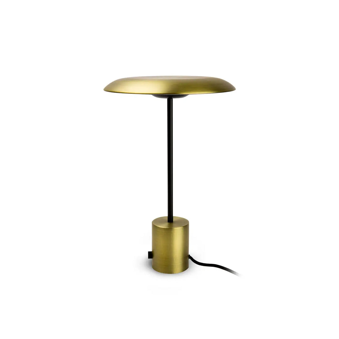 Lampe de table Hoshi or satiné et noir de Faro Barcelona