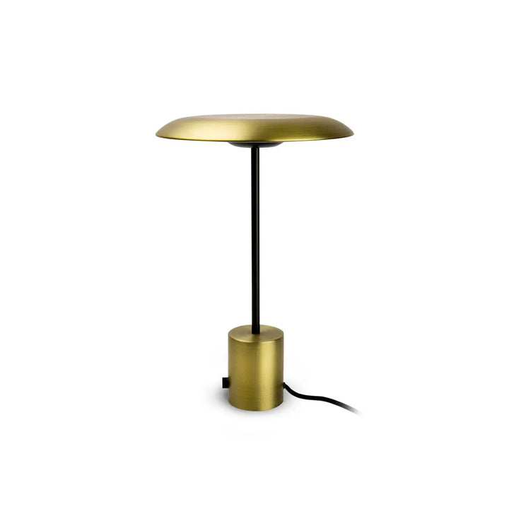 Lampe de table Hoshi or satiné et noir de Faro Barcelona