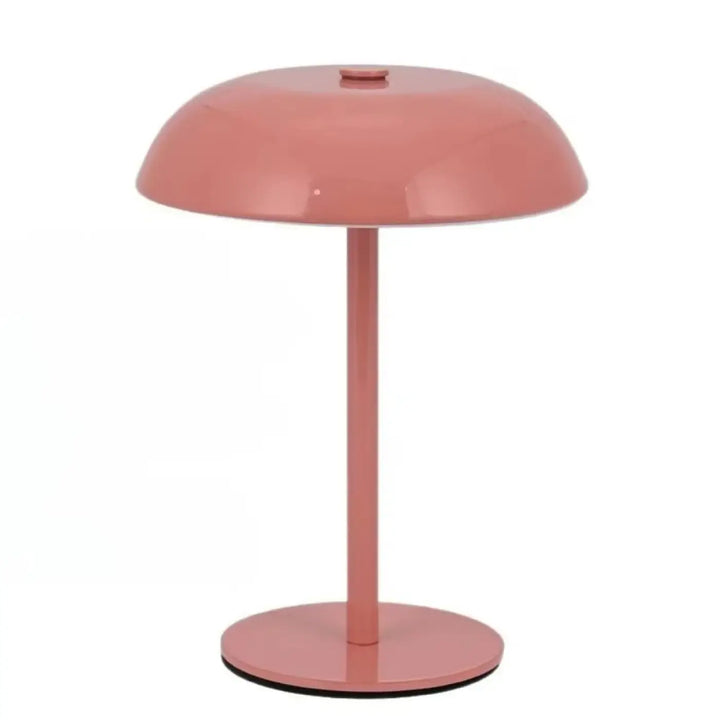 Lampe de table metany rose mat avec intensité variable et marche arrêt tactile led à intensité élégante et moderne
