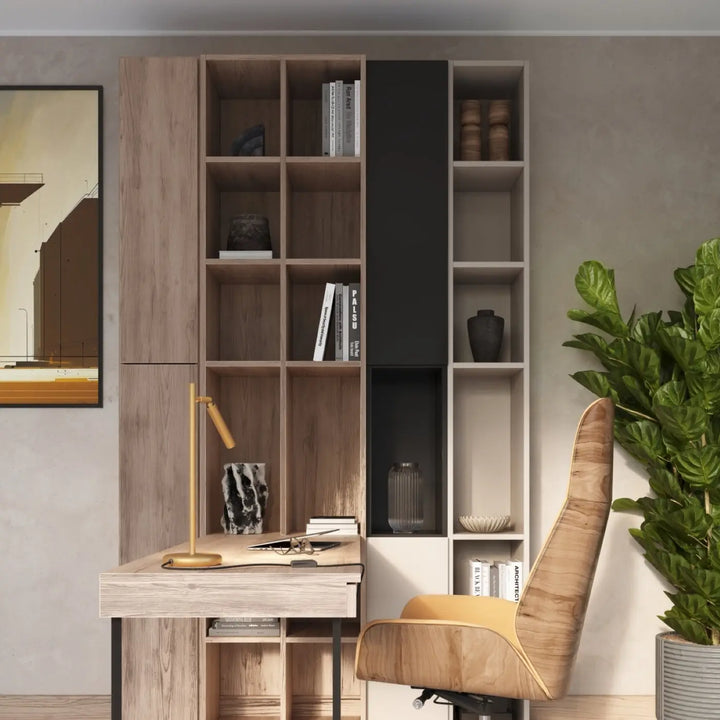 Bureau pastelo en bois moderne avec lampe pastelo or élégante fabriquée à partir de matériaux de qualité supérieure
