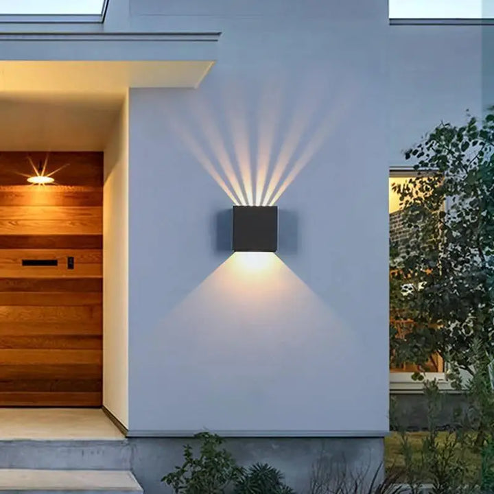 Luminaire Extérieur IP65 Applique Noire Cube