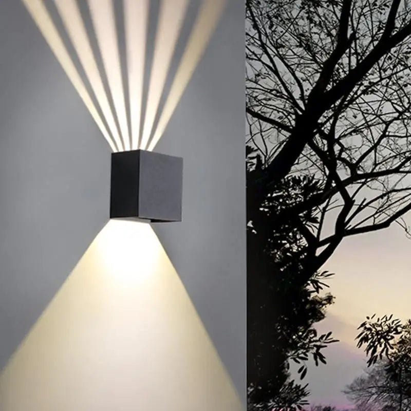 Luminaire Extérieur IP65 Applique Noire Cube