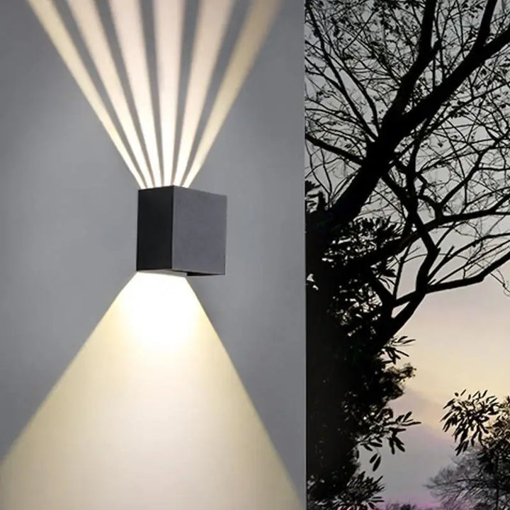 Luminaire Extérieur IP65 Applique Noire Cube
