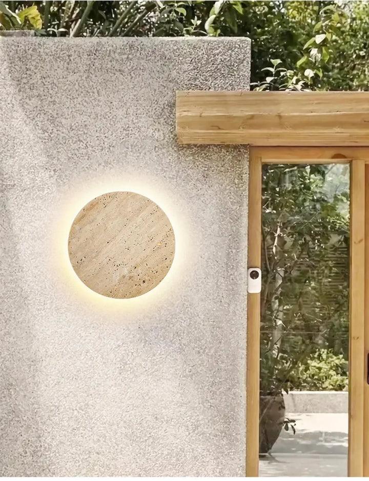 Luminaire extérieur waterproof moderne en pierre naturelle design