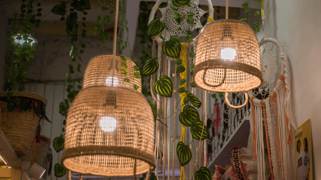 Luminaire en osier