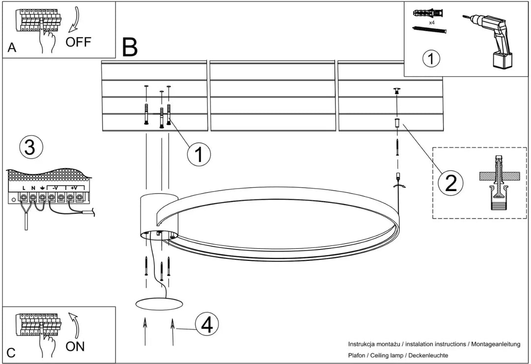 Luminaire plafonnier rio 110 blanc avec modules led design unique et lampes rio pour un éclairage moderne