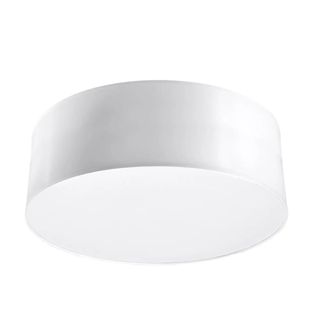 Plafonnier rond blanc en forme riche avec finition mate pour un éclairage polyvalent intérieur