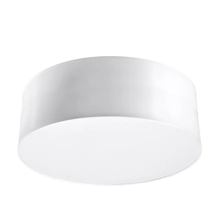 Plafonnier rond blanc en forme riche avec finition mate pour un éclairage polyvalent intérieur