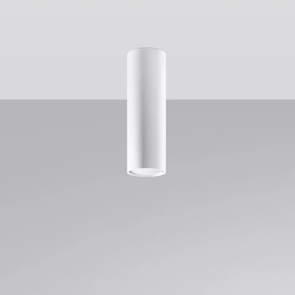 Luminaire plafonnier lagos blanc cylindre encastré avec élégance moderne offrant une lumière fonctionnelle