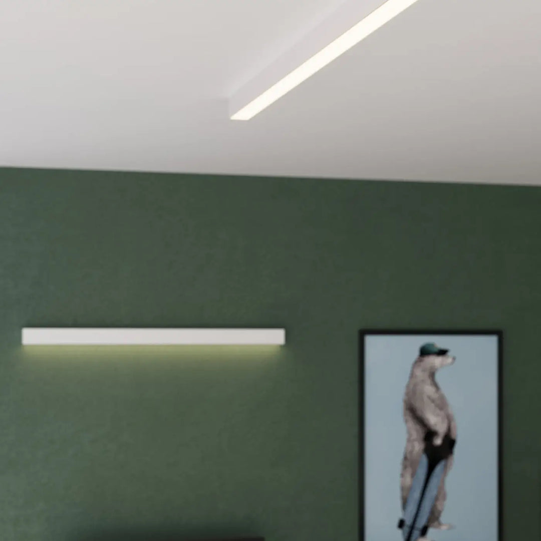 Luminaire plafonnier pinne 118 blanc moderne led linéaire avec paramètres d’éclairage pour lampe suspendue design minimaliste