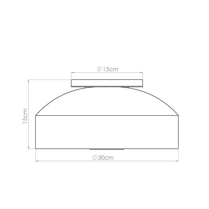 Luminaire plafonnier omiq blanc allie simplicité et design exceptionnel avec une forme minimaliste en dôme blanc
