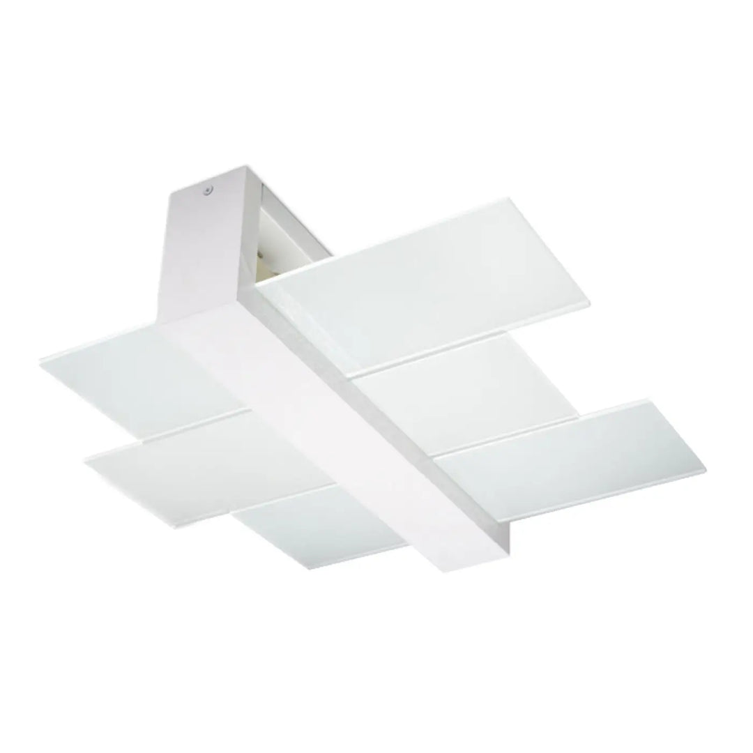 Luminaire plafonnier feniks 2 blanc avec design intemporel et formes géométriques pour lampes surprenantes