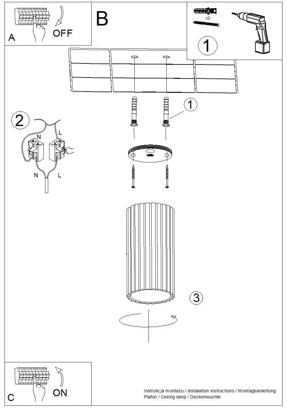 Le luminaire plafonnier ivar bordeaux led 4000k avec abat-jour modernes rainurés en verre cylindrique pour un design expressif et un confort d’utilisation optimal