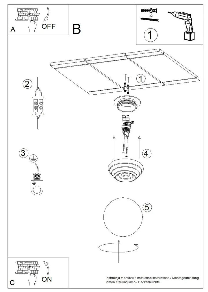 Luminaire plafonnier lampe zori ultramarine avec design circulaire en métal pour une belle décoration aux qualités esthétiques