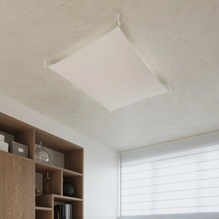 Plafonnier luna luna 2 blanc minimaliste avec design moderne et lignes épurées pour un éclairage minimaliste plus facile