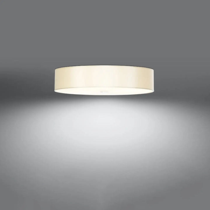 Plafonnier cylindre crème luminaire skala 60 blanc avec lumière douce pour un plafond minimaliste élégant