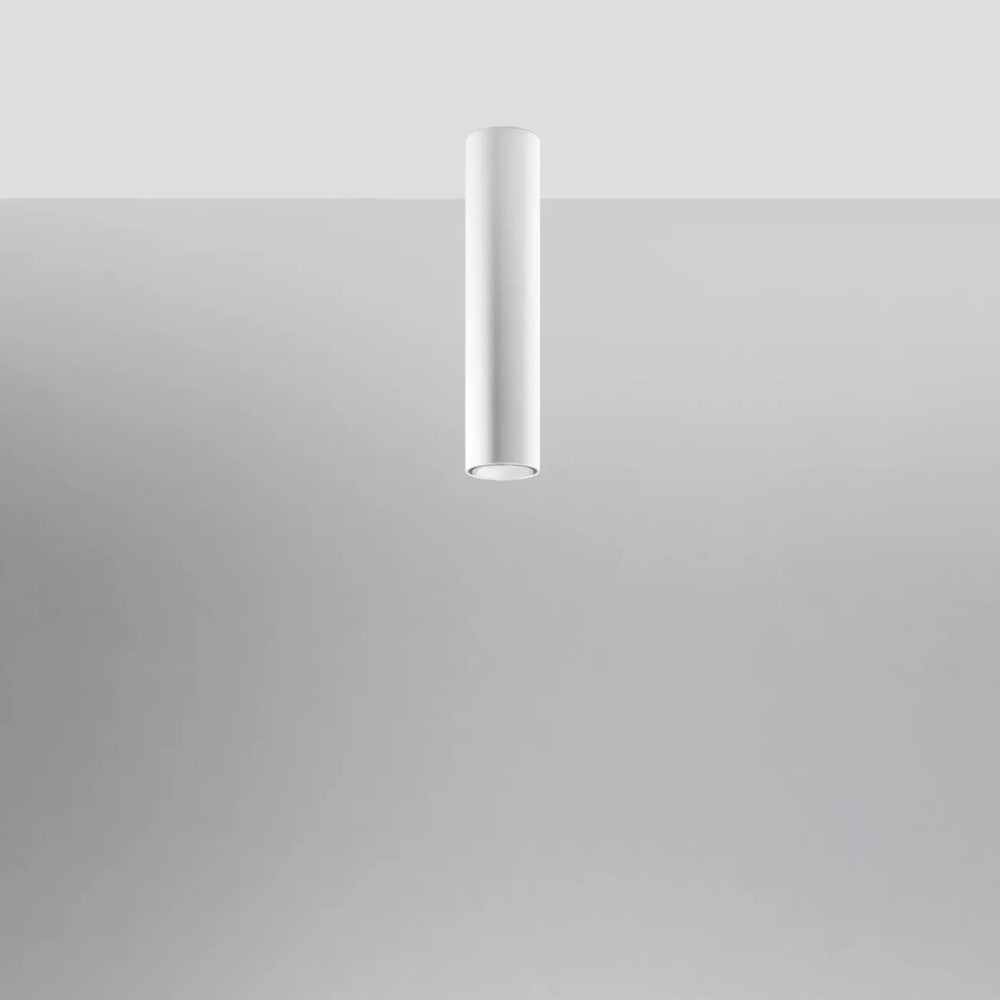 Luminaire plafonnier lagos blanc en forme cylindrique minimaliste offrant élégance moderne et lumière fonctionnelle