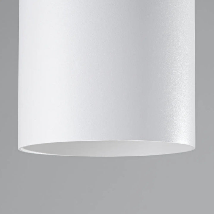 Luminaire plafonnier mika blanc cylindrique en finition mate alliant simplicité et design moderne plafond mika allie
