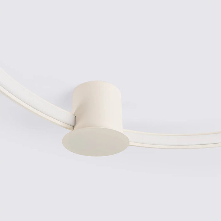 Luminaire plafonnier collection rio design moderne beige cylindrique crème éclairage 3000k minimaliste