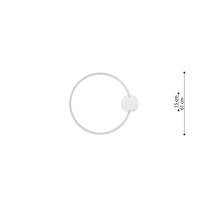 Plafonnier rio doré minimaliste avec design unique double anneau et modules led intégré pour éclairage moderne