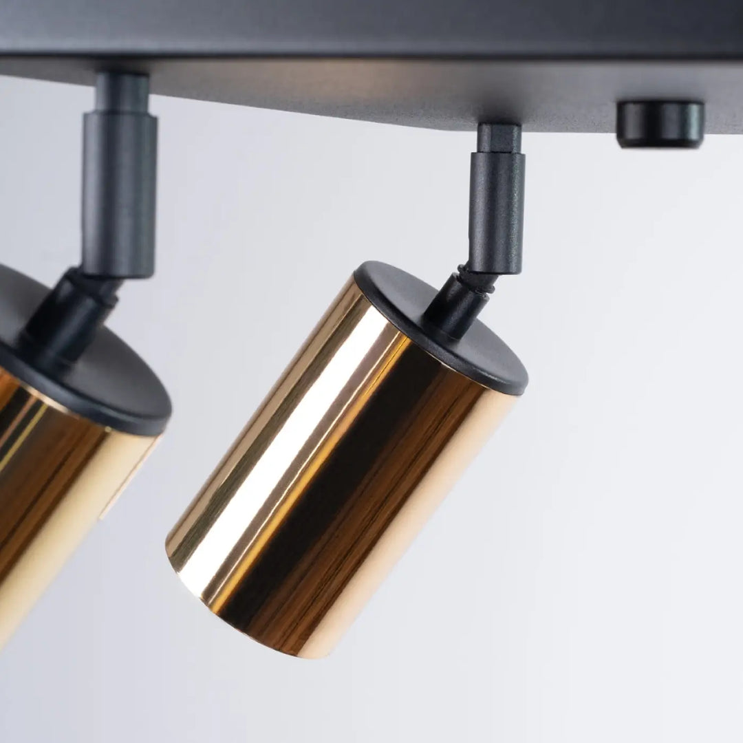 Plafonnier winx lampe winx allie design moderne en cuivre avec support noir pour un éclairage contemporain