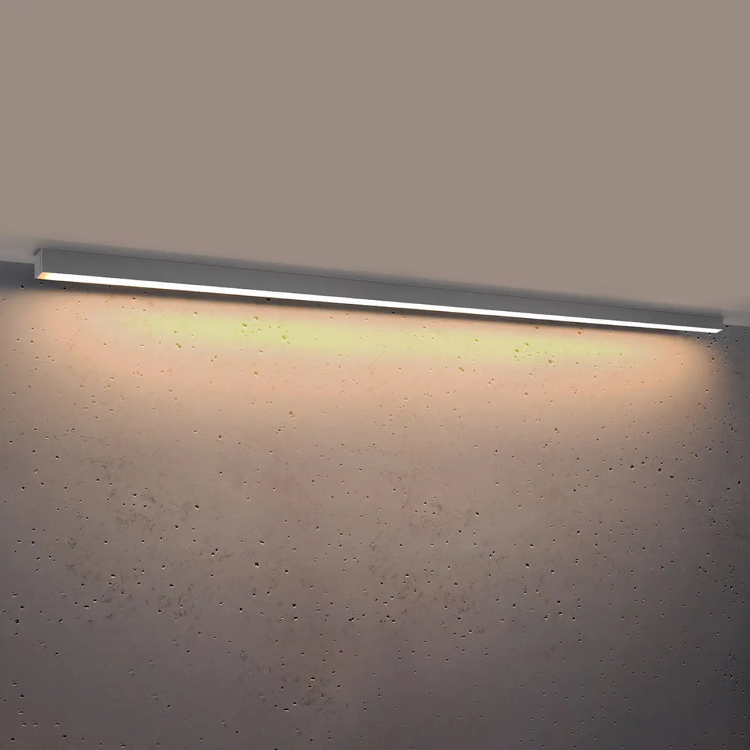 Luminaire plafonnier pinne 200 gris avec module led moderne pour bureau à domicile et paramètres d’éclairage optimaux