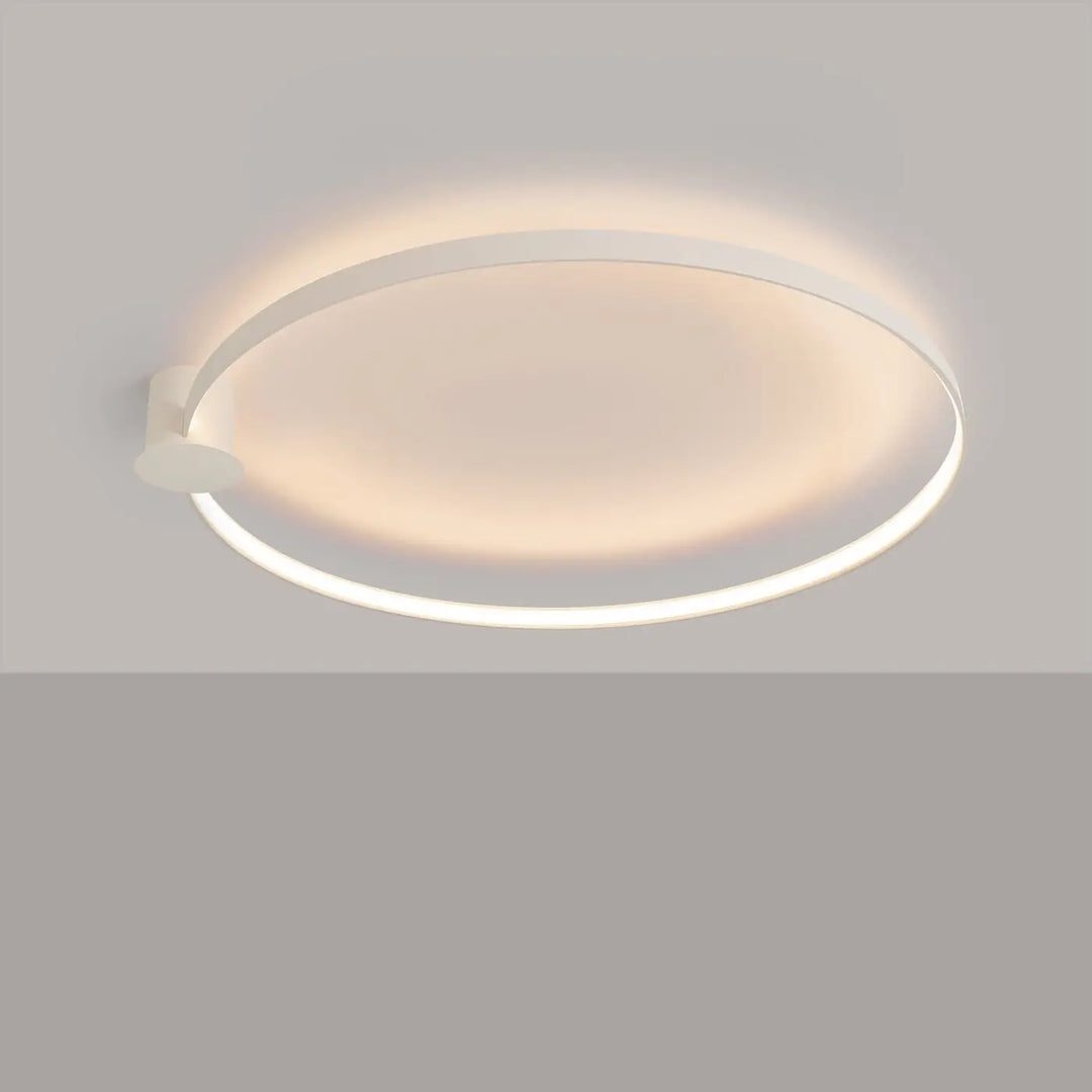 Luminaire plafonnier rio 110 beige design moderne avec éclairage anneau circulaire minimaliste collection rio