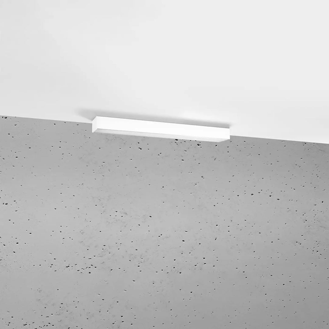 Luminaire plafonnier rectangulaire blanc de la collection pinne avec paramètres d’éclairage 4000K moderne