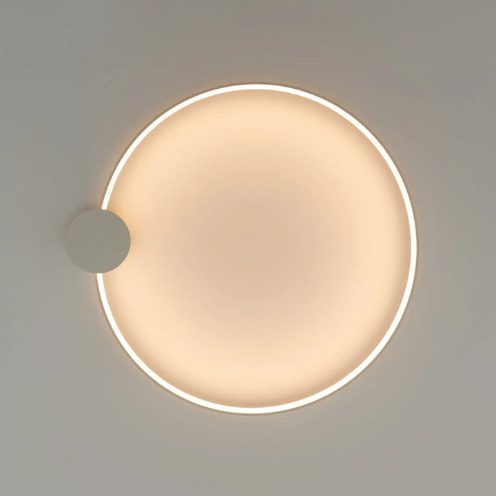 Luminaire plafonnier rio 78 3000k beige avec anneaux led en aluminium alliant élégance et lumière chaude diffuse