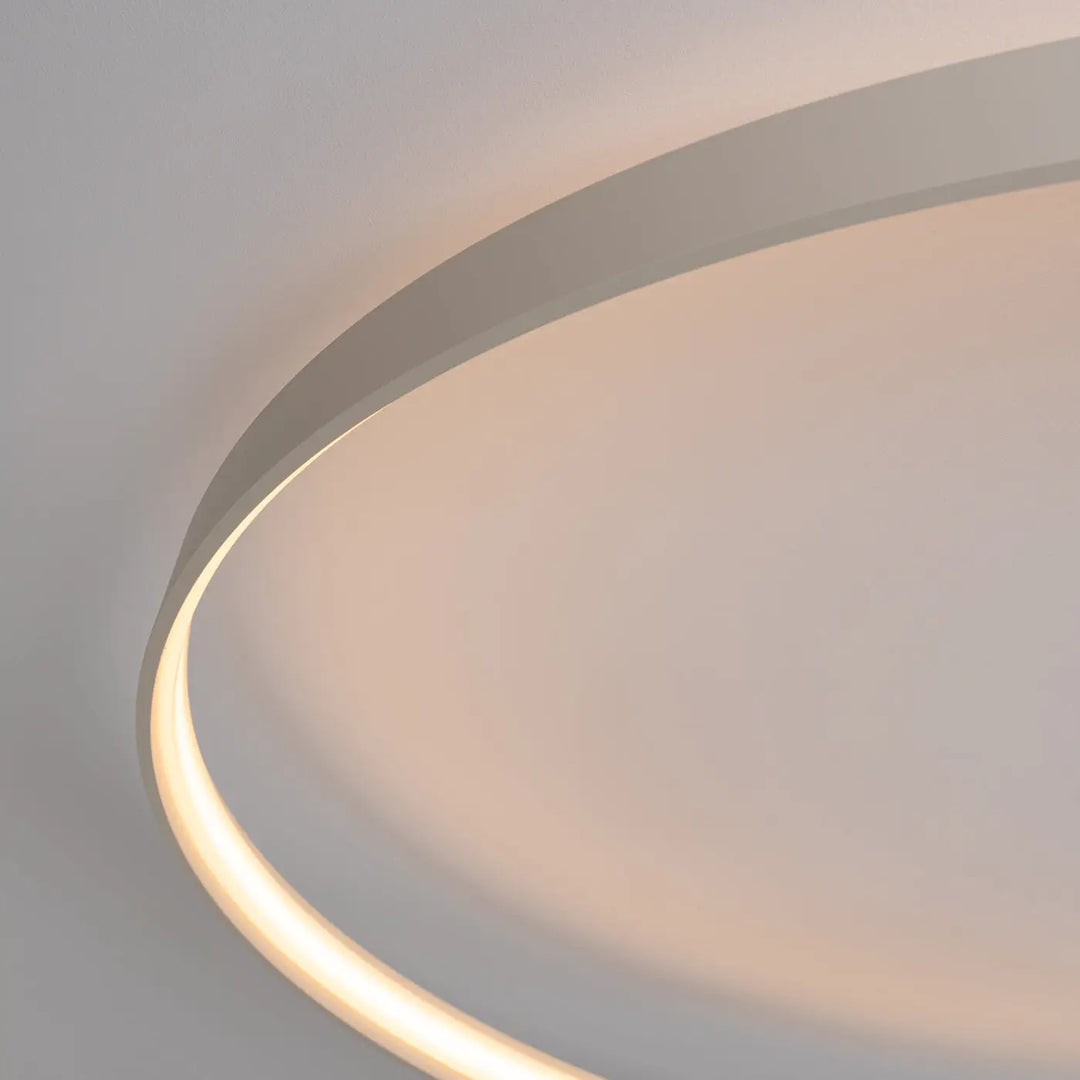 Luminaire plafonnier rio 78 beige en aluminium allient élégance avec anneaux led 3000k pour intérieur moderne