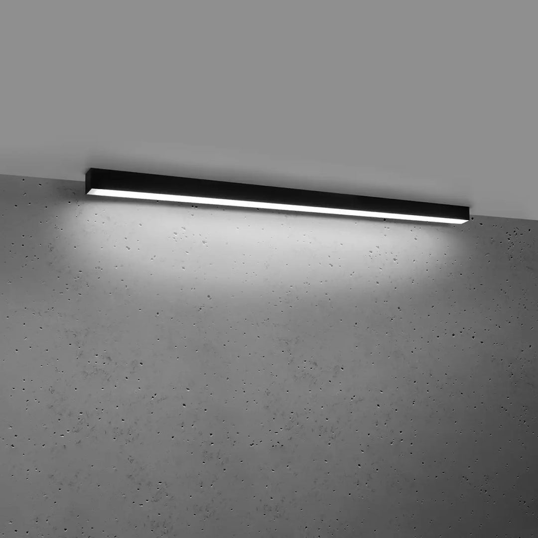 Luminaire plafonnier collection pinne 118 4000k noir avec leds blanches intégrées pour paramètres d’éclairage efficaces