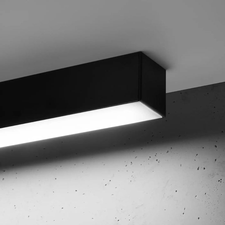 Luminaire plafonnier pinne 118 noir avec paramètres d’éclairage 4000k design moderne et lampe suspendue élégante
